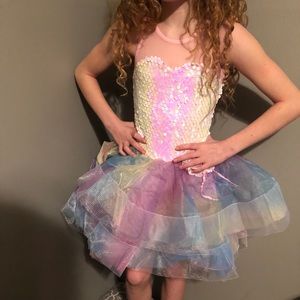 Kids girls dance costume